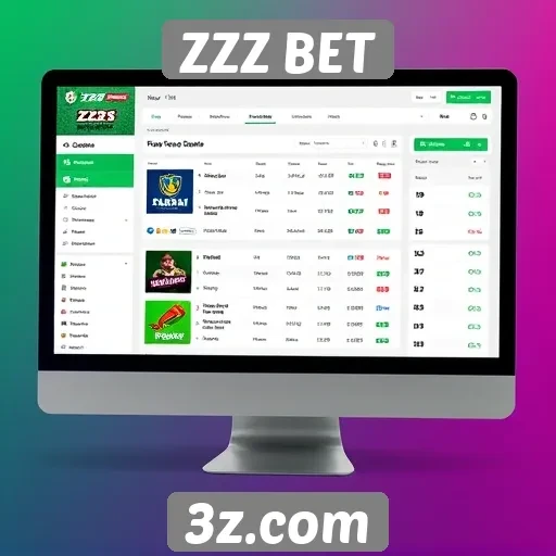 Interface e experiência do usuário no site ZZZ BET